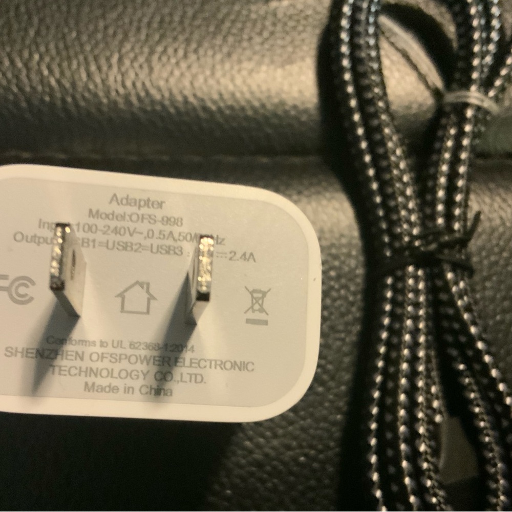 Shenzhen OFS Power Adapter with USB Cable